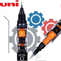 UNIStationery Automatic Mechanical Pencil Anti Slip Grip Pen Scalable Pen tip 0.5mm Refill Rotating Rotation Anti-breaking Core