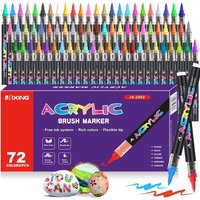 12-84 Colors Acrylic Paint Pens Markers Tip Paint Markers for Rock Wood Canvas Stone DIY Painting Perfect for Artist/Student