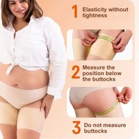 1Pair Nylon Thigh Brace Elastic Anti-Chafing Thigh Compression Sleeve Unisex Non-Slip Upper Leg Wraps Support for Sport Running