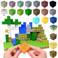 Magnetic Building Blocks Stacking Magnet Cube Mine Magnet World Construction Set Montessori Educational STEM Sensory Toys Gifts