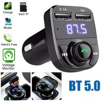 Wireless Bluetooth FM Transmitter for Car MP3 Player Hands-Free Calling Dual USB Charger Adapter Radio Receiver Music Player
