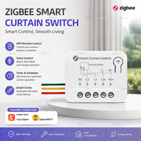 Zigbee Smart Curtain Switch Relay DIY Curtain Breaker Blinds Roller Shutter Two Way Smart Switches Work With TUYA 2MQTT Gateway