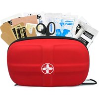 RHINO RESCUE Waterproof Portable First Aid Kit - Emergency Medical Travel Care Kit for Home College Dorm Camping Hiking