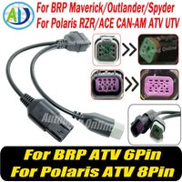 For BRP Maverick/Outlander/Spyder OBD2 Diagnostic Cable 6+8Pin For Polaris RZR/ACE CAN-AM ATV UTV OBDII Scanner Connector Cable