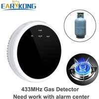 433MHz Wireless Gas Leakage detector Gas Leak Detector Combustible Propane Butane Methane Natural for home burglar alarm system