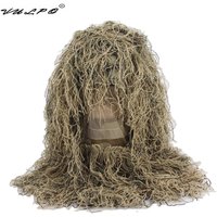VULPO Tactical Airsoft Sniper Ghillie Suit Hood Camouflage HeadGear For Ghillie Suit Hunting Paintball CS Game Head Cover