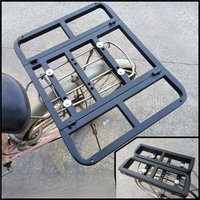 Modified Bike Delivery Box Motorcycle Carrier Rack Large Capacity Lithium Battery Goods Delivery Pedal Car Shelf