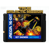 True Galactic Mission MD 16bit game card shoot'em up game for Mega Drive