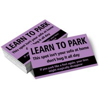 50pcs,Funny Parking Cards "Learn to Park" 3.5 x 2inch Prank Cards,Prank Driving Fake Ticket,mini Portable Prank Props