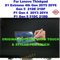 16" For Lenovo Thinkpad X1 Extreme Gen 4 20Y5 20Y6 Gen 5 21DE 21DF P1 Gen 4 20Y3 20Y4 21DC 21DD WQUXGA LCD Touch Screen Assembly