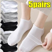 Breathable Cotton Sports Casual Ankle Socks White Black Grey Business Socks Men Women Soft Anti-Odor Summer Low Cut Boat Socks