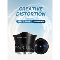 TTArtisan APS-C 7.5mm F2 Fisheye Portrait Photography Mirrorless Camera Lens for Canon M50 Leica T Sigma FP Fuji XS10 Sony A7