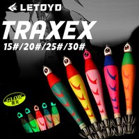 LETOYO TRAXEX 150-56g lead sutte Luminous squid jig Artificial bait For Webfoot Octopus fishing Cuttlefish lures squid lure