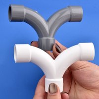 20/25/32mm PVC Pipe Large Arc Elbow Tee Connector Big Flow Y-type 3-Way Splitter Joint DIY Garden Irrigation Water Tube Fittings