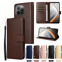 Luxury PU Leather Wallet Case For iPhone 17 16 15 14 13 12 11 Pro Max Card clip Shockproof cover For 16 15 14 Plus Accessories