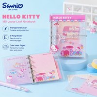 Sanrio Genuine Hello Kitty Amusement Park M5 Loose Leaf Diary Cute 6-Ring Planner Organizer for Study Travel Desk Women Gifts