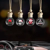 New 10ML Santa Claus Car Perfume Pendant Aromatherapy Christmas Gift Ornaments Glass Empty Bottle perfume refill bottle travel