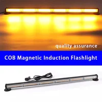 12V LED 24V Warning Light Amber Strobe Auto Beacon Car Police Magnetic Yellow Flashing COB Red Blue Lamp Emergency Turret Signal