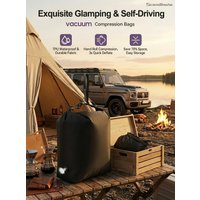 Glamping Vacuum Compression Bag No Pump Required Waterproof Gear Organizer for Sleeping Bag Down Jacket Vanlife Space Saver