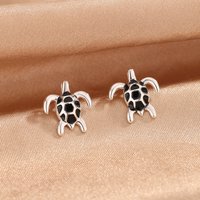 New Fashiona Prsonality Turtle 925 Sterling Silver Cute And Versatile Animal Earrings E274
