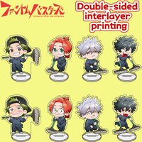 Manga Phantom Busters Acrylic Stand Double-Sided Print Keychain 10cm Character Action Model Desktop Decoration Collection Gift