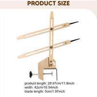 Pottery Throwing Gauge Wood Measuring Tool Ceramics Pottery Circle Clay Craft Stick for Pottery Wheel Forming Machine