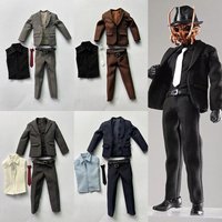 1/12 Scale Male Business Suit Set Clothes Model Fit 6'' Notanman Wind Toys Soldier Action Figure Body Dolls