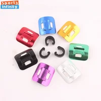 5pcs Bicycle C-buckle Brake Shift Tube Buckle Bike Cable Line Holder MTB Freme Anti-wear Protector Stickers Bicycle Accessories