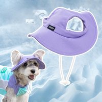 Pet Sun Hat UV Protection for Dogs Cats Summer Adjustable Breathable Mesh Cap for Small Medium Large Puppy Kitten Outdoor Beach