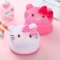 Sanrio HelloKitty Bra Underwear Laundry Bag Washing Machine Special Thickening Deformation Prevention Net Bag Machine Washing.