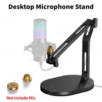 Foldable Desktop Microphone Stand for AM8 K669B SM7B Heavy-duty Mic Adjustable Metal Boom Arm for Recording Podcasting Streaming