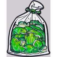 "Pocket Frog" Enamel Pin Cute Brooch Pines Lapel Pins Badge on Backpack Clothing Accessories Fashion Jewelry Friends Gifts