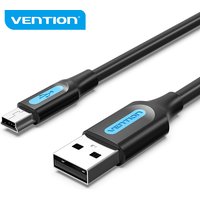 Vention Mini-USB-Kabel, schnelles Aufladen, USB auf Mini-USB-Datenkabel für Digitalkamera, HDD, MP3, MP4-Player, DVR, GPS, Mini-USB 2.0-Kabel
