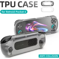 TPU Soft Protective Case for Retroid Pocket 6 Clear Protector Shell Cover for Retroid Pocket6 Anti-Scratch Console Accessories