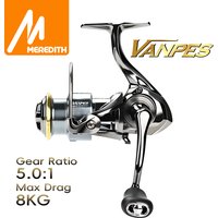 MEREDITH VANPES Series Rust Free And Smooth Bearing 5.0:1 Fishing Reel Drag System 8Kg Max Power Spinning Wheel Fishing Coil