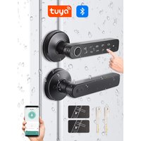 Tuya Bluetooth Smart Door Lock, Fingerprint Lock, Password Digital Lock Handle Multiple Unlocking Methods Wifi Gateway Optional