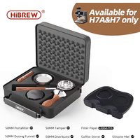 HiBREW H7A & H7 Espresso Barista Pro 58mm Bottomless Coffee Powder Handle Portafilter 304 stainless steel Tmaper Distributor