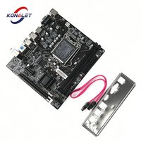 KONALET H61 Motherboard LGA 1155 DDR3 Dual Channel 2 DIMM Desktop Mainboard Support NVME M.2 SSD Intel i3 i5 i7 CPU VGA HDMI