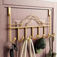 New No Punch Door Storage Hook Household Universal Wall Hanger Hook Multifunction Traceless Home Storage Rack