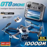 New 2026 GT8 Drone 8K HD Camera Obstacle Avoidance Aerial Photography Brushless Drone with Screen Foldable Quadcopter Toy Gifts