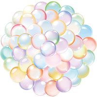 50PCS Color Bubble Stickers Decorative Creative Phone Case Tablet Water Bottle Label Waterproof Stickers