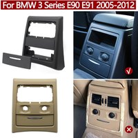 Car Rear Center Console Air Conditioner AC Vent Grille Outer Frame Ashtray Trim Cover Panel For BMW 3 Series E90 E91 2005-2012
