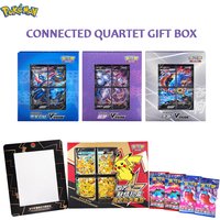 Original Pokemon TCG Card Quartet Coupling V-Union Gift Box Set - Pikachu Mew-Two - 100% Authentic Collectible Trading Cards