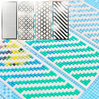 Stainless Steel Diamond Painting Rulers – Diamond Art Tools and Accessories for Beginners, Fits Square/Round Kits for Adults