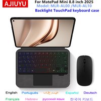 Magic Keyboard Case For Huawei MatePad Mini 2025 8.8' Tablet Matepad Mini 8.8 Inch MLR-AL00 AL10 Backlight Keyboard Cover Folio