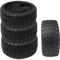 4Pcs 1/10 65MM On-Road Car Soft Tires High Grip Rubber Tyre Hot Melt Tire For HSP Tamiya HPI Kyosho 94123 94122 TT02 FW06