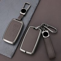 Car Zinc Alloy Leather Key Cases Holder Cover For Land Rover Range Rover Discovery 5 LR2 LR4 Sport For JAGUAR XE XF XJ F PACE
