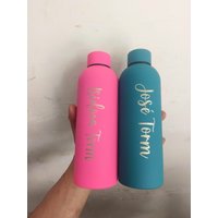 Custom LOGO Wedding Name Picture 500ml mouth stainless steel mini thermos cupsports water bottle, men's and women's hiking pot