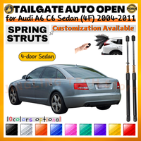 Qty(2) Trunk Struts with Spring for Audi A6 C6 Sedan (4F) 2004-2011 Rear Tailgate Lift Supports Shock Absorbers Dampers