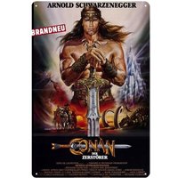 k1,Conan The Destroyer Arnold Schwarzenegger Movie Metal Poster Tin Sign 20x30cm -aluminum